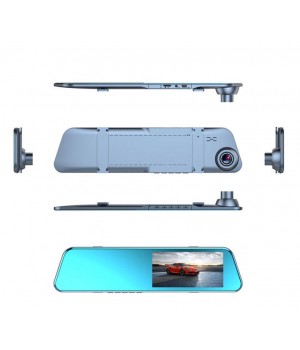 4.5inch Rearview mirror dashcam dual lens 4.19-inch car monitor HD 4.3 dual front and rear recording