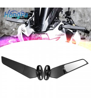 Aluminum Motorcycle Rearview Mirror Wind Wing Adjustable Side Mirrors for YAMAHA Motorcycle Rear view Reversing Mirrors