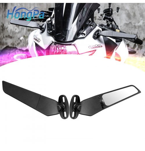 Aluminum Motorcycle Rearview Mirror Wind Wing Adjustable Side Mirrors for YAMAHA Motorcycle Rear view Reversing Mirrors