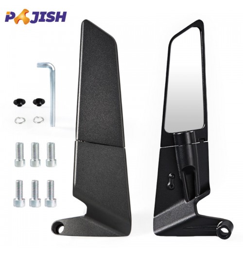 Hot Sale Large Size New Design Knife Type Aluminum CNC Side Mirror Scooters Motorcycle Universal Fixed Wind Wing Rearview Mirror